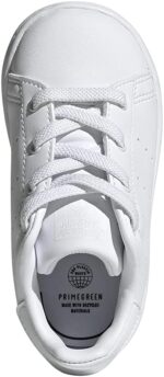 adidas Originals Kids Stan Smith (End Plastic Waste) Sneaker, White/Cloud White/Cloud White, 4 US Unisex Toddler - Image 5