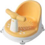 QUMIIRITY Bath Tub Seat for Baby Pp TPE Material Bathing Support Seat 6-12 Months Baby Bathing Chair Nonslip Bath Seat