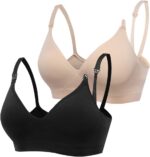 Derssity Women's Wireless Nursing Bra Comfy Sleeping Bra Soft Maternity Bra for Breastfeeding