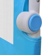 vidaXL Toddler Safety Bed Rail Set in Blue - Convenient Fold Down Feature, Compliments all Bed Types, Crafted from Washable Polyester Fabric - Image 6