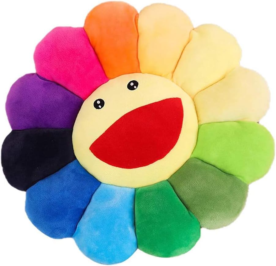 51LaWS8xPVL._AC_SL1001_.jpg Uposao Sunflower Plush Pillow Flower Shaped Seating Cushion Sunflower Pillow Sofa Chairs Floor Pillow for Kids Reading Nook Watching TV Bed Room Decoration - Image 1