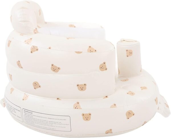 Inflatable Baby Seat, Baby Shower Chair Floor Seater Gifts Infant Back Support Sofa for Home Playing Dining Bathing Traveling - Image 9