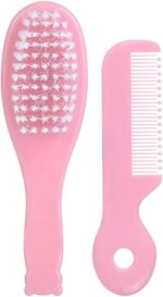 Newborn Caps Brush Soft Hair Brush Hair Comb Set Travel Hair Comb For Baby Toddler Bathing Head Massage