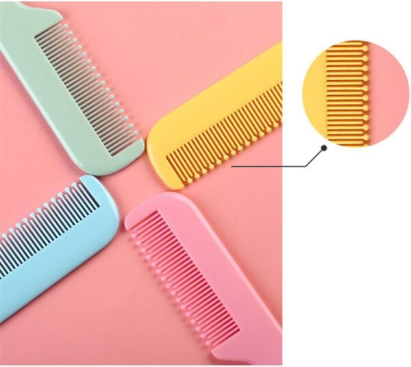 Newborn Caps Brush Soft Hair Brush Hair Comb Set Travel Hair Comb For Baby Toddler Bathing Head Massage - Image 7