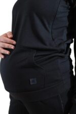 Mamatoto Maternity Nursing Hoodie Soft Feel Pregnancy and Breastfeeding Sweatshirt with Kangaroo Pocket - Image 6