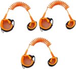 VICASKY 3pcs Walking Safety Harness for Kids Toddlers Safety Leash Wrist Link Traction Rope Anti Lost Belt Orange - Image 5