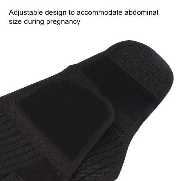 ZiaWorld 4 in 1 Pregnancy Support Belt Maternity Belt Lightweight Abdominal Binder Pregnancy Belt Belly Bands for Pregnant Women - Relieve Back, Pelvic, Hip Pain (Black, XL) - Image 2