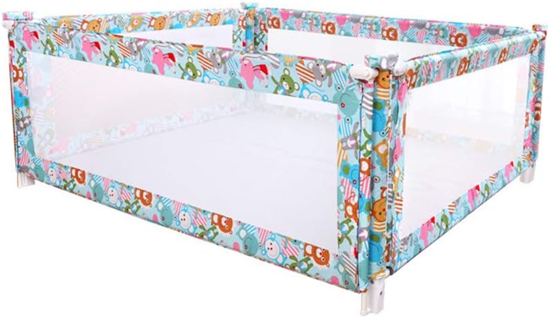 51S3R7x1CCL._AC_SL1001_.jpg FOGUO Extra Long Safety Bed Rails for Toddlers, Bed Rail Guard for Crib, Vertical Lifting with Double Lock, Made of Mesh, for Kids Twin, Double, Queen & King Size, 4 Sides - Image 1