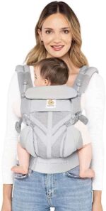 Ergobaby Baby Carrier, 4-Position Omni 360 Cool Air Mesh for Newborn to Toddler (0-3 yrs), Ergonomic Child Carrier & Backpack, Pearl Grey - Image 3