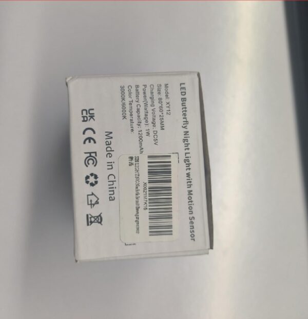 SIBI LIGHTING Motion Sensor Light, Rechargeable Butterfly Night Light with Auto/ON/Off and Removable Magnet, Stick on Lights for Kids, Bedroom, Stair, Hallway - Image 9