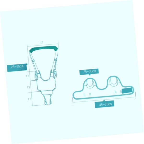 ifundom 1PC Walk Learning Belt Multifunctional Handheld Walking Assistant Harness for Adjustable Walker Mint Ideal for Safe Walking and Learning - Image 6