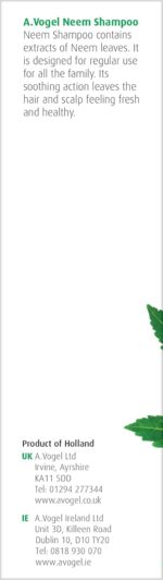 A.Vogel Neem Shampoo | Suitable for Use on Dry, Itchy and Eczema-prone Scalps | Family-friendly | Contains Extracts of Fresh Neem Leaves | 200ml - Image 4
