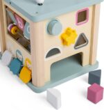 Bigjigs Toys Wooden Activity Cube - FSC® Certified Busy Centre With Shape Sorter & Bead Maze, Sustainable Sensory Toys For 1 Year Old, 22cm W x 23cm H - Image 7