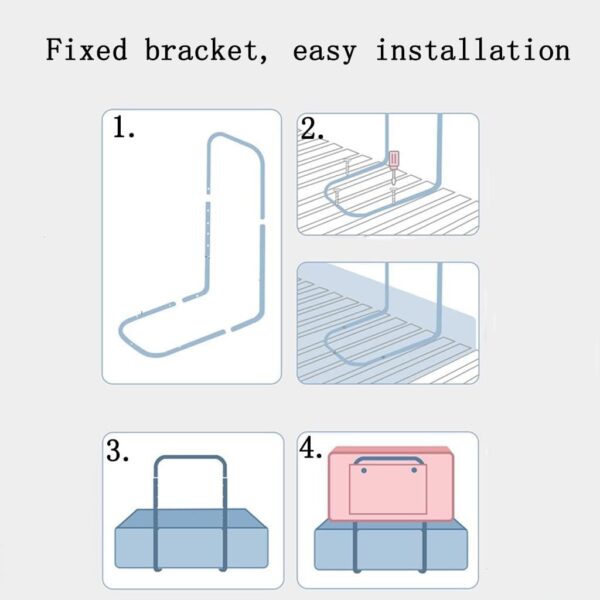 GYL Infant Safety Bed Guardrail Durable and stable Prevent collision Free adjustment of height baby Fall protection fence for Toddlers For Cribs, Twin, Double, Full size Queen &king bed(1pcs) - Image 8