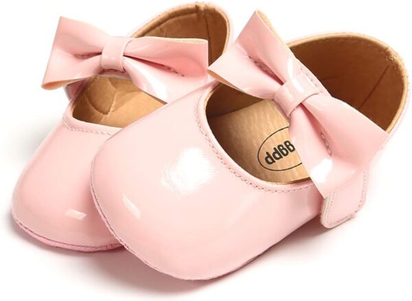 RVROVIC Baby Girl Moccasins Infant Princess Sparkly Premium Lightweight Soft Sole Prewalker Toddler Girls Shoes - Image 4