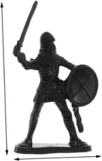 HONMEET 60pcs Medieval Soldiers Action Figures Set Knight Miniatures and Archaic Warriors Playset for Ideal for Imaginative Play and War Scene - Image 2