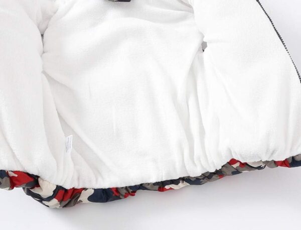 Toddler Kids Gilet Baby Girls Boys Hooded Coat Sleeveless Print Zipper Waistcoat Jackets Autumn Winter Warm Casual Windbreaker Outwear Tops Age 1-5 Years - Image 4