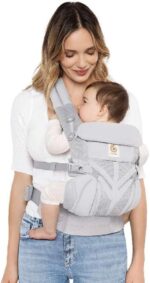 Ergobaby Baby Carrier, 4-Position Omni 360 Cool Air Mesh for Newborn to Toddler (0-3 yrs), Ergonomic Child Carrier & Backpack, Pearl Grey - Image 4