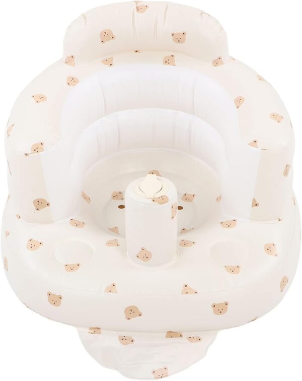 Inflatable Baby Seat, Baby Shower Chair Floor Seater Gifts Infant Back Support Sofa for Home Playing Dining Bathing Traveling - Image 6