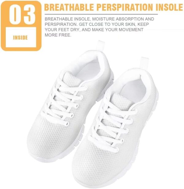 NETILGEN Boys Girls Running Shoes, Lace-up Athletic Tennis Sneakers Breathable Mesh Sports Shoes for Little Kid/Big Kid - Image 6
