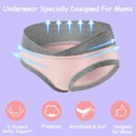 Women's Maternity Knickers Cotton Under The Bump Pregnancy Postpartum Underwear V Shape Low Wasit Bikini Pants Breathable Strench Underpants,6 Pack,UK Size:4-16 - Image 4