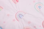 HMtideby Baby Toddler Blanket Quilt Cot Comforter Crib Baby Quilts for Boys and Girls Nursery Bed Throw Blanket 84x107cm-Pink Rainbow - Image 6