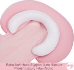 INFANZIA New 2-in-1 Head & Body Supports for Baby Newborn Infants - Extra Soft Stroller Cushion Pads Car Seat Insert, Seasons, Pink - Image 7