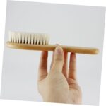 IWOWHERO 3-in-1 Baby Hair Care Wool Brush Wooden Comb Scalp Gentle Hair Brush Comb Set for Newborns - Image 5