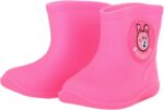 Toddler Soft Sole Rubber Rain Boots Baby Boys Girls 𝗪aterproof Lightweight Cozy Rain Shoes Booties Outdoor Flat Shoes Baby Girl Winter Boots Size 4 Baby Snow Boots 12 Months (Pink, 2-3 Years) - Image 3