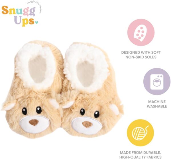 Splosh Toddler's Slippers - Slippers with adorable designs to keep your toddler warm in soft, comfy and fluffy slippers. Machine washable with non-skid soles! - Image 3