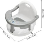 Baby Bath Seat Sit Up | Anti-Slip Baby Bath Chair | Cute Wraparound Baby Bath Chair | Foldable Baby Bathtub Seat Support with Strong Suction Cup for 6-18 Months Kids, 32x28x32cm - Image 2