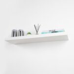 Home Treats – Floating Shelves – Medium 60 cm White Wooden Wall Mounted Decorative Storage Shelf Set for Bedroom, TV Room, Living Room, Kitchen, Home Office, Hallway. (Medium (60 cm)) - Image 4