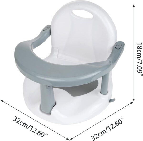 Bath Seats for Babies Sitting Up, Baby Bath Seat Foldable Non-Slip Children's Bath Chair PP Sit-Up Baby BathingChair for 6-18 Months Babies - Image 3