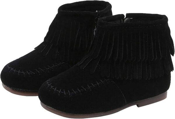 Kids Baby Shoes Clearance Little Boy Dress Shoes Infant Winter Girls's Boots Toddler Fringe Tassel Ankle Boots Baby Snow Boots Warm Shoes - Image 2