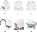 Baby Bath Seat Sit Up | Anti-Slip Baby Bath Chair | Cute Wraparound Baby Bath Chair | Foldable Baby Bathtub Seat Support with Strong Suction Cup for 6-18 Months Kids, 32x28x32cm - Image 8