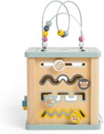 Bigjigs Toys Wooden Activity Cube - FSC® Certified Busy Centre With Shape Sorter & Bead Maze, Sustainable Sensory Toys For 1 Year Old, 22cm W x 23cm H - Image 5