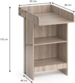 Vicco Changing dresser Leo, Sonoma, 60 x 103 cm - Image 3