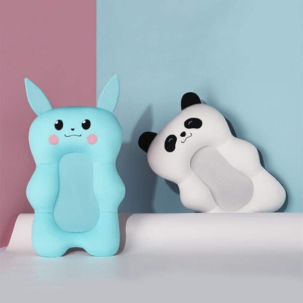 belupai Baby Bath Pad, Foldable Newborn Bathtub Cushion, Anti-Slip Baby Bath Cushion Mats, Newborn Shower Bath Tub Support Seat Mat(Panda) - Image 8