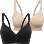 Derssity Women's Wireless Nursing Bra Comfy Sleeping Bra Soft Maternity Bra for Breastfeeding - Image 2