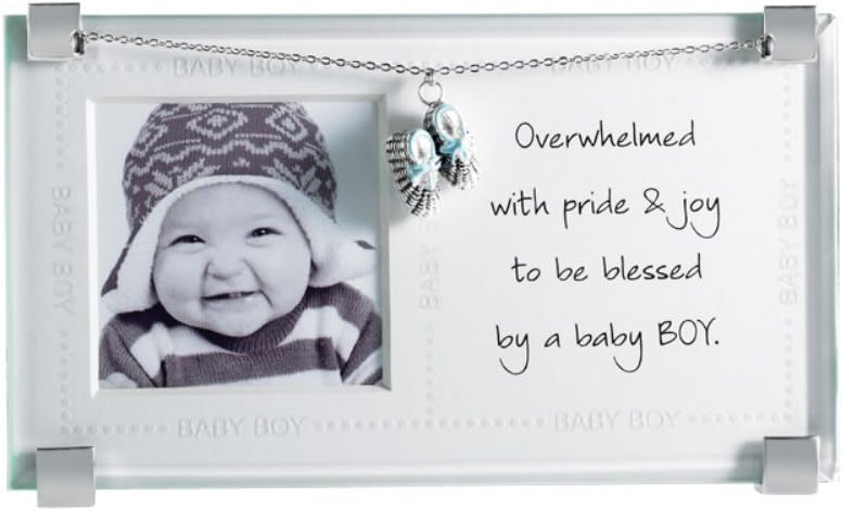 51pAX0tOJcL._AC_SL1000_.jpg Mud Pie Picture Frame, Baby Boy - Image 1