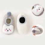 FedMois 3 Pairs Baby Boys Girls Non-Skid Indoor Fuzzy Slipper Shoes Socks Winter Warm - Image 4