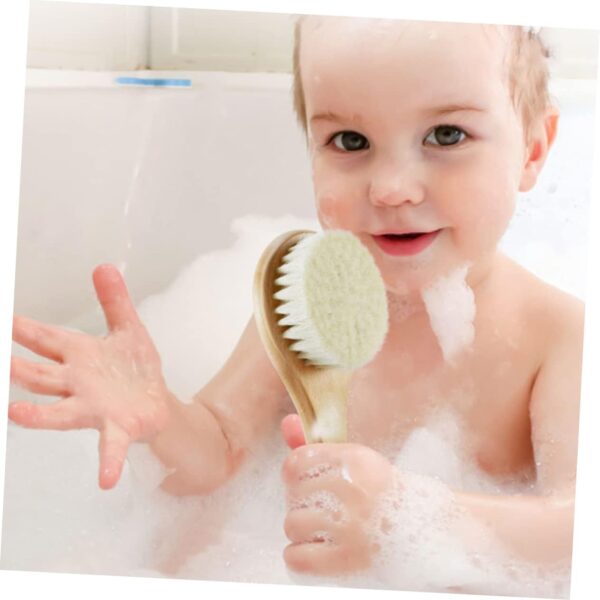 Kisangel Baby Hair Brush Set Newborn Hair Care Comb Wool Brush for Toddler Wooden Baby Hair Brush Box - Image 7