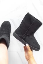 sole london WOMENS LADIES FLAT WARM WINTER FUR LINED ANKLE SNUGG HUGG SHOES BOOTS SIZE 3-8 - Image 4