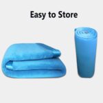 GGoty Large Area Rug Coral Velvet Baby Play Mat,Thick Children Study Kitchen Nursery Carpet Crawling Mat for Baby Non-slip Yoga Mat (180 * 200 * 2cm,Blue) - Image 4