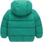 Baby Girls Boys Solid Winter Fleece Jacket Hooded Outerwear Toddler Kids Warm Padded Coat Clothing - Image 2