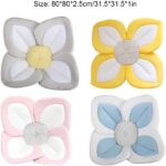 siduytin Not Easily Deformed Bath Flower For Newborns Gentle And Soft On Babys Skin Baby Bath Flower Cloth Baby Bath Seat, white side, 80cm - Image 5