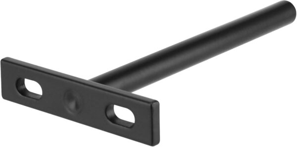 SINJEUN 10 Pcs 5 Inches Floating Shelf Brackets, Heavy Duty Invisible Hidden Shelf Support, Black T Shape Concealed Metal Bracket for Shelves Wall Mounted with Screws and Expansion Tubes - Image 6