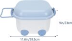 Kids' Toy Chests & Boxes with Wheel and Lid, Car Latch Box Kids Girls Boys Chest with Wheels for Playroom, Cute Nursery Room Storage Box Bin for Kids Books Toys Clothes - Blue - Image 7
