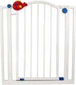 GHCXY Pet Playpens Safety Gate, Baby Gate Door Fence Stair Through Walk Shut Pressure Mount Fit for Children Toddlers Pets Staircase-Balusters/120-126Cm
