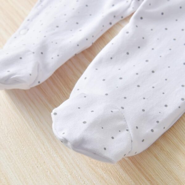 Tinykeke Newborn Baby Boy Girl Letters Footies Romper Unisex-Baby 2 Pack Footed Jumpsuit - Image 7